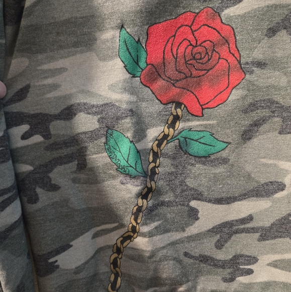 NWT Lauren Moshi Zahara Rose Camo sweatshirt - Picture 7 of 10